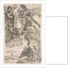 Allegory of the Foglia River and the city of Pesaro's coat of arms, frontispiece for 'Il P…, 1639 by Simone Cantarini