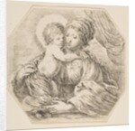 Virgin and Christ Child, an octagonal composition, ca. 1649 by Stefano della Bella
