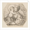 Virgin and Christ Child, an octagonal composition, ca. 1649 by Stefano della Bella