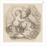Virgin and Christ Child, an octagonal composition, ca. 1649 by Stefano della Bella