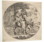 Flight into Egypt, a round composition, ca. 1662 by Stefano della Bella