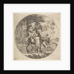 Flight into Egypt, a round composition, ca. 1662 by Stefano della Bella