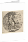 Flight into Egypt, a round composition, ca. 1662 by Stefano della Bella