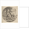 Flight into Egypt, a round composition, ca. 1662 by Stefano della Bella