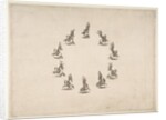 Ten Cavaliers Forming a Circle, 1652 by Stefano della Bella