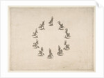 Ten Cavaliers Forming a Circle, 1652 by Stefano della Bella