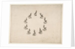Ten Cavaliers Forming a Circle, 1652 by Stefano della Bella