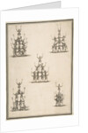 Five Groups of Acrobats, 1652 by Stefano della Bella