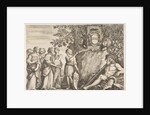 Ornament design for a thesis, the Strozzi coat of arms at top, ca. 1660 by Stefano della Bella