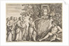 Ornament design for a thesis, the Strozzi coat of arms at top, ca. 1660 by Stefano della Bella