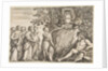 Ornament design for a thesis, the Strozzi coat of arms at top, ca. 1660 by Stefano della Bella