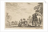 Plate 6: two women, one nursing a child, seated next to a dog and a horse carrying a pack…, 1642 by Stefano della Bella