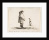 Plate 17: a man wearing a plumed hat in center facing right, a woman walking toward…, ca. 1644-47 by Stefano della Bella