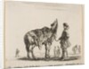 Plate 15: a Polish nobleman, facing away, holding his horse covered in leopard skin…, ca. 1644-47 by Stefano della Bella