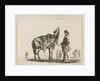 Plate 15: a Polish nobleman, facing away, holding his horse covered in leopard skin…, ca. 1644-47 by Stefano della Bella