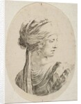 Sultana wearing a turban, in profile to the right, from 'Several heads in the Persian s…, 1649-50 by Stefano della Bella