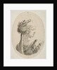 Sultana wearing a turban, in profile to the right, from 'Several heads in the Persian s…, 1649-50 by Stefano della Bella