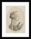 Sultana wearing a turban, in profile to the right, from 'Several heads in the Persian s…, 1649-50 by Stefano della Bella
