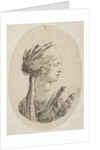 Sultana wearing a turban, in profile to the right, from 'Several heads in the Persian s…, 1649-50 by Stefano della Bella