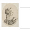 Sultana wearing a turban, in profile to the right, from 'Several heads in the Persian s…, 1649-50 by Stefano della Bella