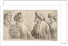 Four Turks, Half Length, ca. 1662 by Stefano della Bella