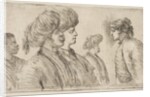 Four Turks and a Black Man, ca. 1662 by Stefano della Bella