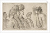 Four Turks and a Black Man, ca. 1662 by Stefano della Bella