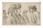 Four Turks and a Black Man, ca. 1662 by Stefano della Bella