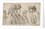 Four Turks and a Black Man, ca. 1662 by Stefano della Bella