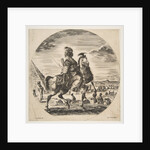 Moorish horseman in profile facing right, in the background a pyramid at left, many fi…, ca. 1651 by Stefano della Bella