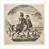 Moorish horseman in profile facing right, in the background a pyramid at left, many fi…, ca. 1651 by Stefano della Bella
