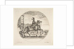 Polish horseman in profile facing right, a tower and other figures on horses in backgr…, ca. 1651 by Stefano della Bella