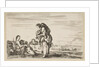 A woman seated to left holding a child, facing right in profile, conversing with a standin…, 1649 by Stefano della Bella (attributed to)