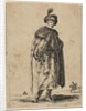Polish man with a mustache wearing a fur coat and a hat with a feather, ca. 1648 by Stefano della Bella