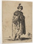 Polish man with a mustache wearing a fur coat and a hat with a feather, ca. 1648 by Stefano della Bella