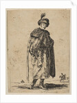Polish man with a mustache wearing a fur coat and a hat with a feather, ca. 1648 by Stefano della Bella