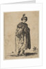 Polish man with a mustache wearing a fur coat and a hat with a feather, ca. 1648 by Stefano della Bella