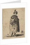 Polish man with a mustache wearing a fur coat and a hat with a feather, ca. 1648 by Stefano della Bella