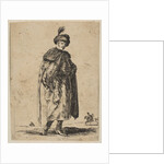 Polish man with a mustache wearing a fur coat and a hat with a feather, ca. 1648 by Stefano della Bella