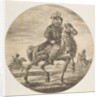 Hungarian horseman riding towards the right, other horsemen in the background, a circu…, ca. 1651 by Stefano della Bella