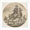 Hungarian horseman riding towards the right, other horsemen in the background, a circu…, ca. 1651 by Stefano della Bella