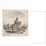 Polish horseman with a bow and arrow, seen from behind with his horse facing right, a …, ca. 1651 by Stefano della Bella