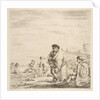 A standing sailor talking to a seated Levantine, ca. 1660 by Stefano della Bella