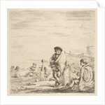 A standing sailor talking to a seated Levantine, ca. 1660 by Stefano della Bella