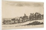 Plate 1: a horse drawn cart carrying people and goods, dead horse in the foreground, f…, ca. 1641 by Stefano della Bella