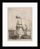 An Old Turk Seated on a Stone, ca. 1662 by Stefano della Bella