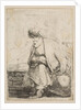 An Old Turk Seated on a Stone, ca. 1662 by Stefano della Bella