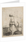 An Old Turk Seated on a Stone, ca. 1662 by Stefano della Bella