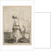 An Old Turk Seated on a Stone, ca. 1662 by Stefano della Bella
