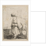 An Old Turk Seated on a Stone, ca. 1662 by Stefano della Bella